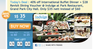 40% off International Buffet Dinner + $28 Revisit Dining Voucher ...
